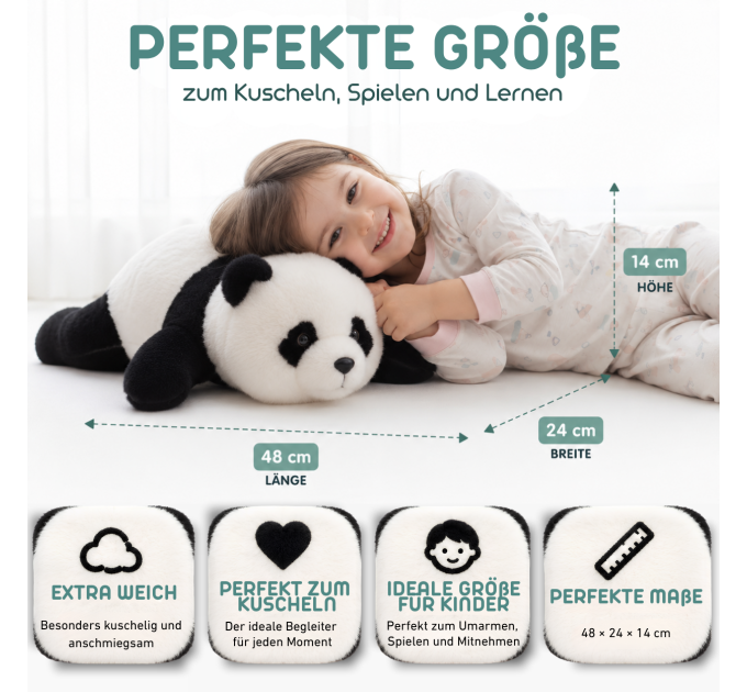 Smart Panda AI – Interaktives KI-Kuscheltier für Kinder ab 3 Jahren