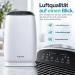 ZENET ZET-202 Luftreiniger mit HEPA H13, Aktivkohle, Ionisation, Luftqualitätssensor und Automatikmodus für bis zu 60 m²