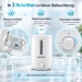 Humidificateur à ultrasons ZENET ZET-414 avec sortie de vapeur rotative à 360°