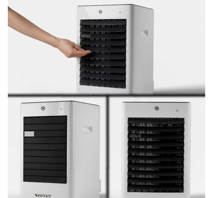 ZENET ZET-481 Luftkühler & Heizgerät – Mobile 4-in-1 Klimaanlage ohne Abluftschlauch