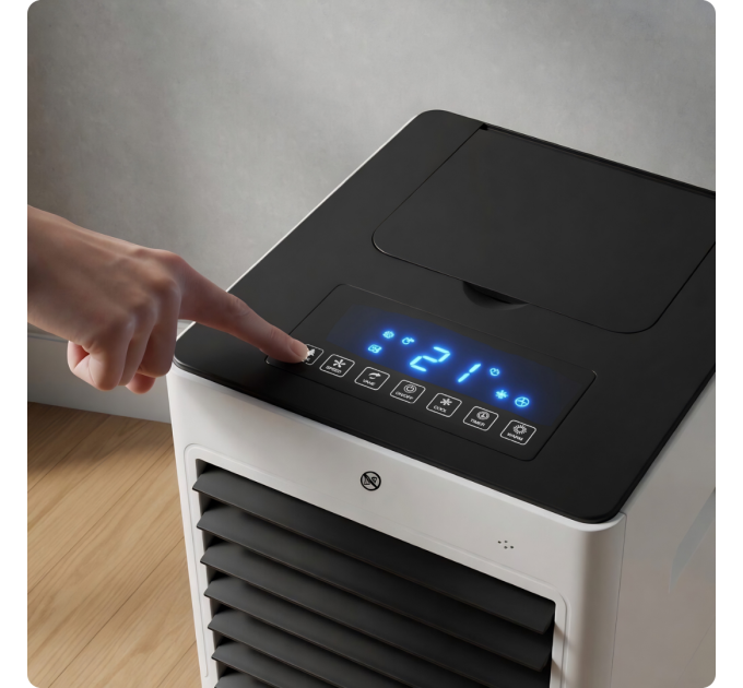 ZENET ZET-481 Luftkühler & Heizgerät – Mobile 4-in-1 Klimaanlage ohne Abluftschlauch