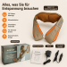 ZENET ZET-757 Shiatsu Nackenmassagegerät mit Infrarot Wärme und 3D Massagerollen Beige