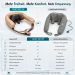 ZENET ZET-759 Shiatsu-Nackenmassagegerät mit Wärme, 6 flexiblen Silikonköpfen, 5D-Rotation und 15-Minuten-Timer