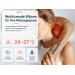 ZENET ZET-759 Shiatsu-Nackenmassagegerät mit Wärme, 6 flexiblen Silikonköpfen, 5D-Rotation und 15-Minuten-Timer