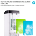 Climatiseur Mobile Zenet ZET-483 – 3 en 1 : Rafraîchisseur d'air, Humidificateur et Purificateur d'air, Sans évacuation