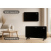 Zenet ZET-530 Glaskonvektor 2000W | Konvektor Heizung Heizkörper LED-Display & Timer | Elektroheizkörper Stand- oder Wand Heizung