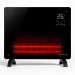 Zenet ZET-523 schwarzer Glas-Konvektor, Heizpaneel, 1000W | Schwarzes Glasheizpaneel mit Fernbedienung