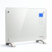  Zenet ZET-526 weißer Glas-Elektrokonvektor, Heizpanel 1500W | Weißes Glas-Heizpanel mit Fernbedienung