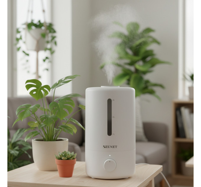 Humidificateur à ultrasons Zenet ZET-414 avec sortie de vapeur rotative à 360°