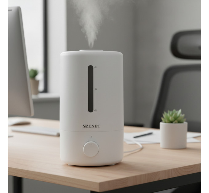 Humidificateur à ultrasons Zenet ZET-414 avec sortie de vapeur rotative à 360°