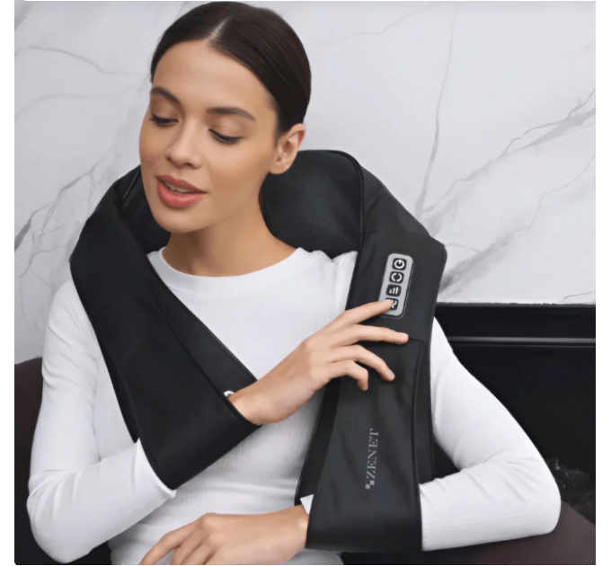 Shiatsu Nackenmassagegert und rckenmassagegert mit wrmefunktion -  ZENET-758