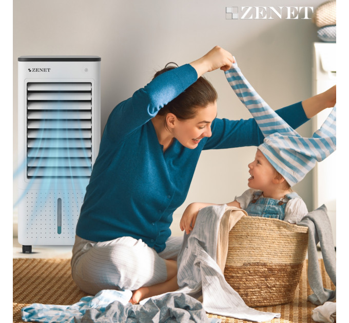 Tragbare Klimaanlage Zenet ZET-480 mit Heiz-, Befeuchtungs- und Luftreinigungsfunktion
