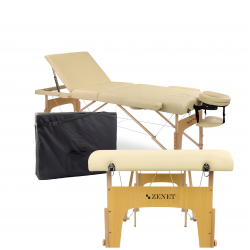 Mobile Massageliege Zenet 1047 größe M (185*70cm)  3 Zonen klappbar & höhenverstellbar 