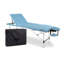 3 Zonen Massageliege Zenet 1049 Größe M (185*70cm) mit Aluminiumgestell, klappbar und höhenverstellbar