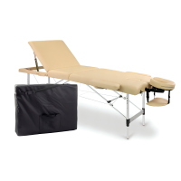 3 Zonen Massageliege Zenet 1049 Größe L (195*70cm) mit Aluminiumgestell, klappbar und höhenverstellbar