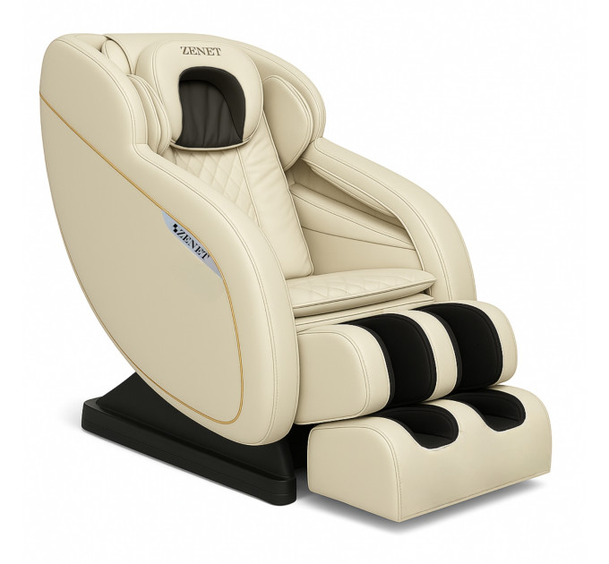 Massagesessel Zenet Zet-1288 mit Wärmefunktion | Beiger Massagesessel für Zuhause und Büro