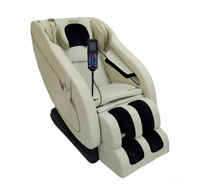 Massagesessel Zenet Zet-1288 mit Wärmefunktion | Beiger Massagesessel für Zuhause und Büro