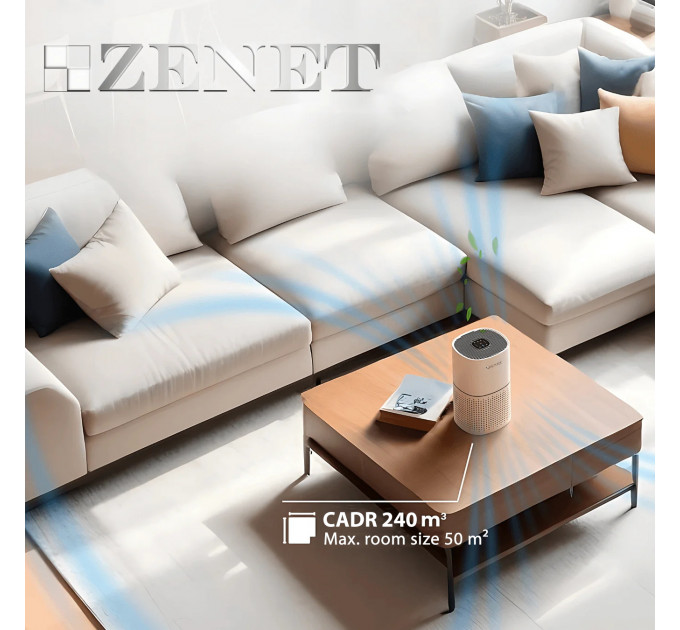 Luftreiniger Zenet Zet-201 mit HEPA-Filter für Räume bis 50  m²