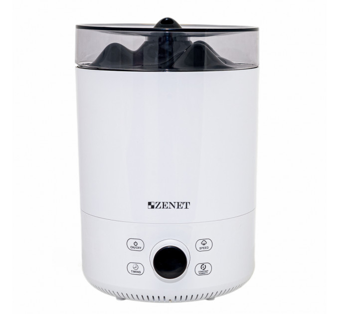 Zenet ZET-412 – Humidificateur à ultrasons 5L, silencieux, sûr et élégant