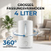 Ultraschall-Luftbefeuchter Zenet ZET-414 mit 360° drehbarem Dampfauslass