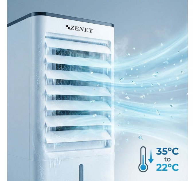 Mobile Klimaanlage ohne Abluftschlauch Zenet Zet-483 Klimagerät