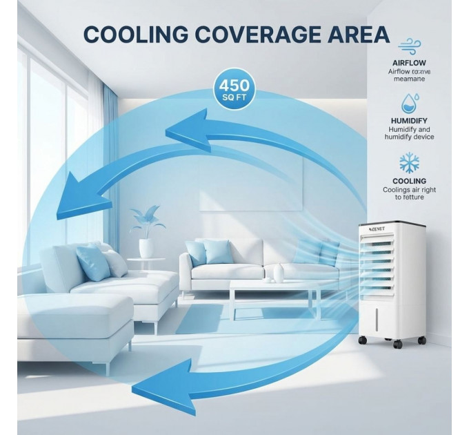 Mobile Klimaanlage ohne Abluftschlauch Zenet Zet-483 Klimagerät