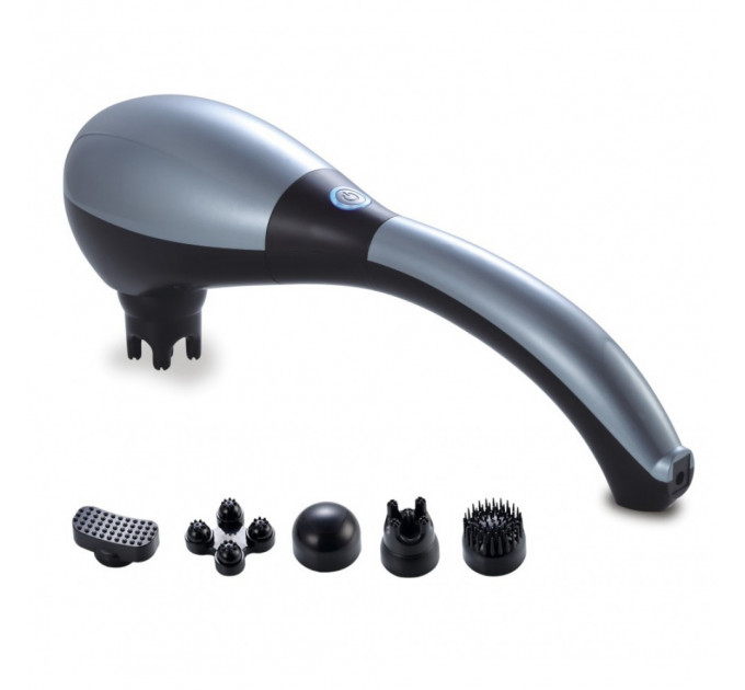 Appareil de massage corporel sans fil avec 5 embouts et fonction chauffante ZET-716