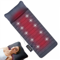 Zenet Zet-836 Massagematte mit Wärmefunktion, Ganzkörpermassagematte, 10 Vibrationsmotoren und 4 Heizkissen
