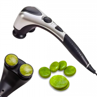 Zenet ZET-711 – Appareil de massage manuel avec pierres de jade naturelles