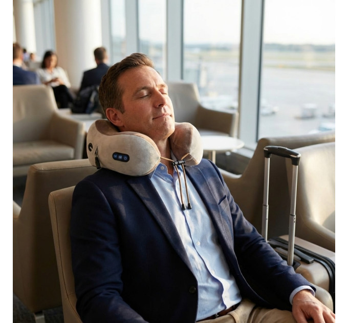 Zenet ZET-742 – Coussin de Massage Cervical Shiatsu avec Chaleur et Recharge USB