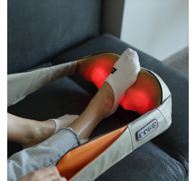 ZENET ZET-757 Shiatsu-Nackenmassagegerät mit Wärme, 8 Massagepunkten, 3 Geschwindigkeiten und Richtungswechsel