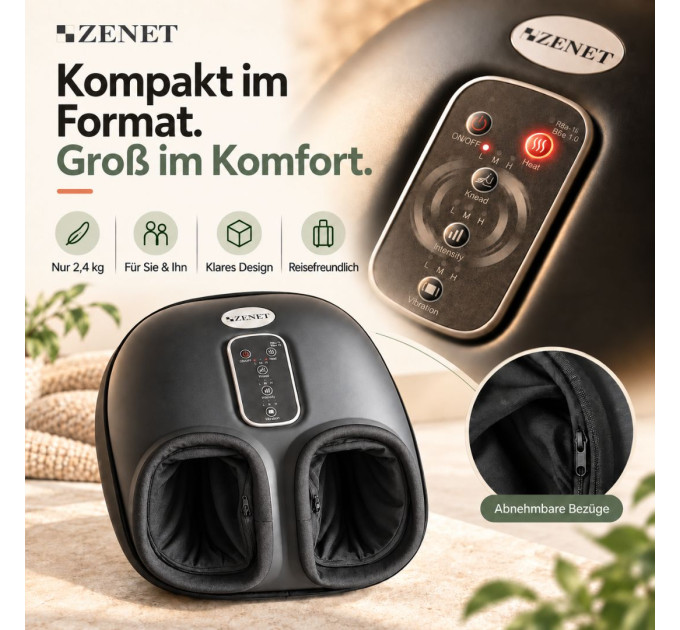 ZENET Wellness-Duo ZET-761 + ZET-705 – Massage für Füße und Körper