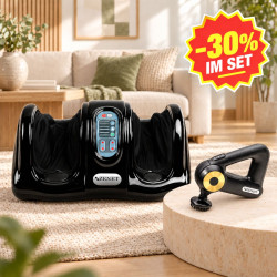 ZENET Wellness-Duo ZET-763 + ZET-705 – Reflexzonenmassage für die Füße & kraftvolle Klopfmassage für den Körper | 30 % sparen