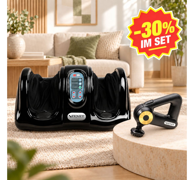 ZENET Wellness-Duo ZET-763 + ZET-705 – Fußmassagegerät & Klopf-Massagegerät mit 30 % Rabatt