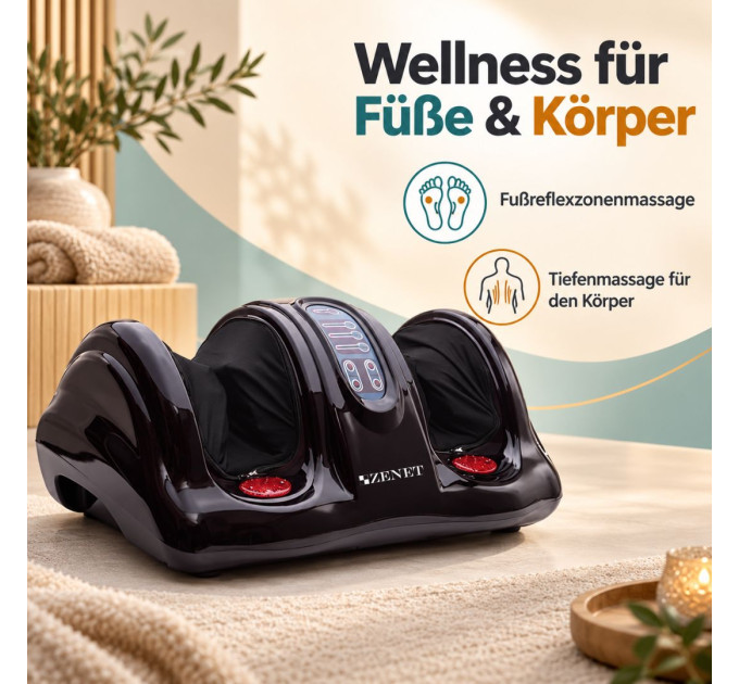 ZENET Wellness-Duo ZET-763 + ZET-716 – Massage für Füße und Körper