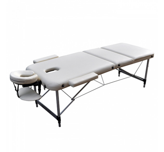 3 Zonen Massageliege Zenet 1049 Größe M (185*70cm) mit Aluminiumgestell, klappbar und höhenverstellbar