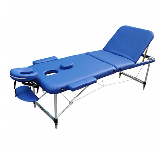 3 Zonen Massageliege Zenet 1049 Größe L (195*70cm) mit Aluminiumgestell, klappbar und höhenverstellbar