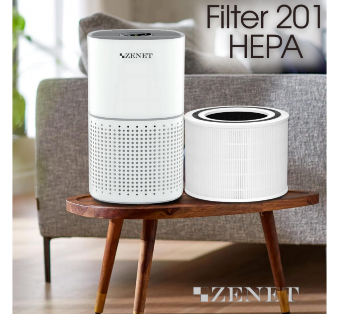 Kombifilter für Luftreiniger ZENET ZET-201 – HEPA & Aktivkohle